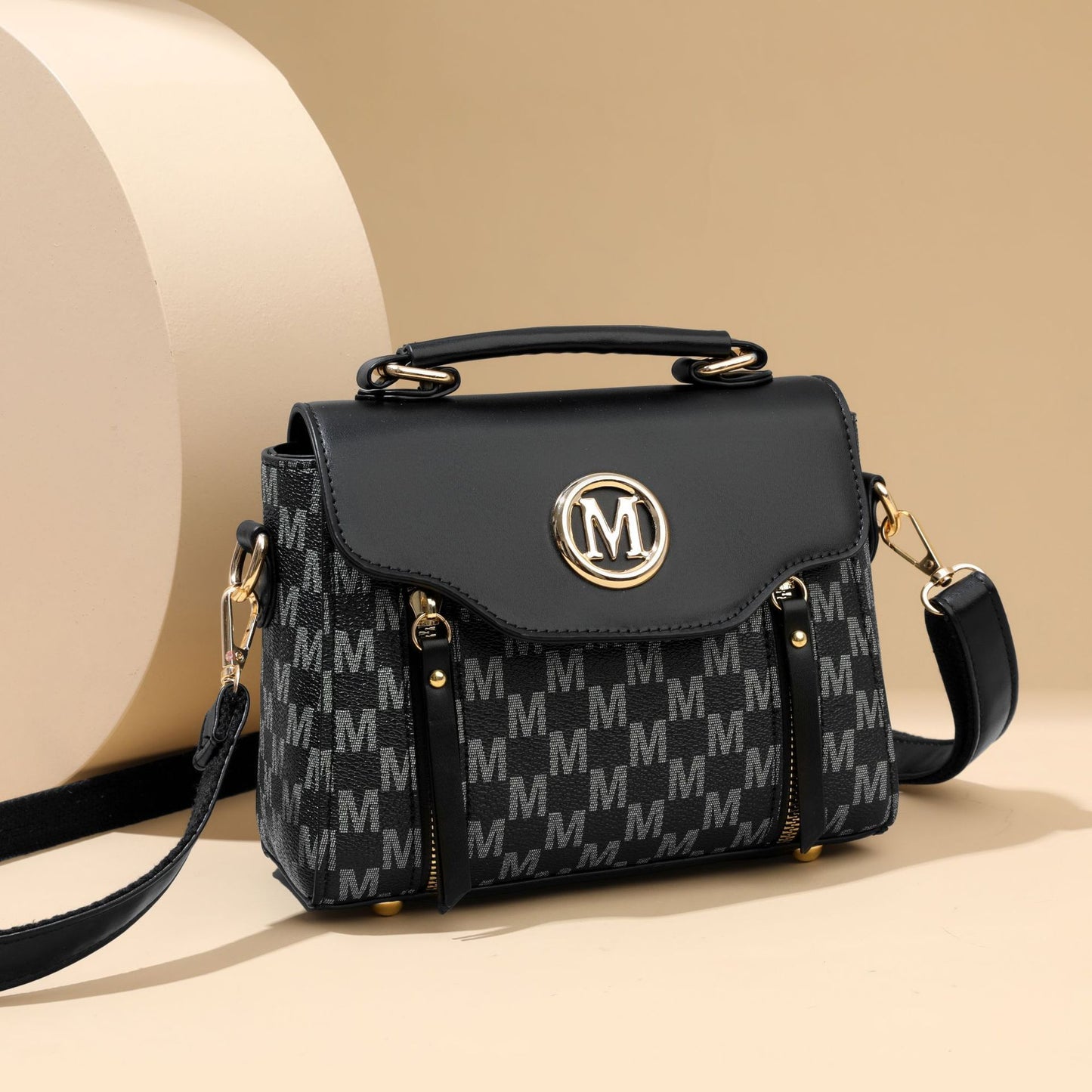 Sac à main bandoulière classique et rétro pour femme