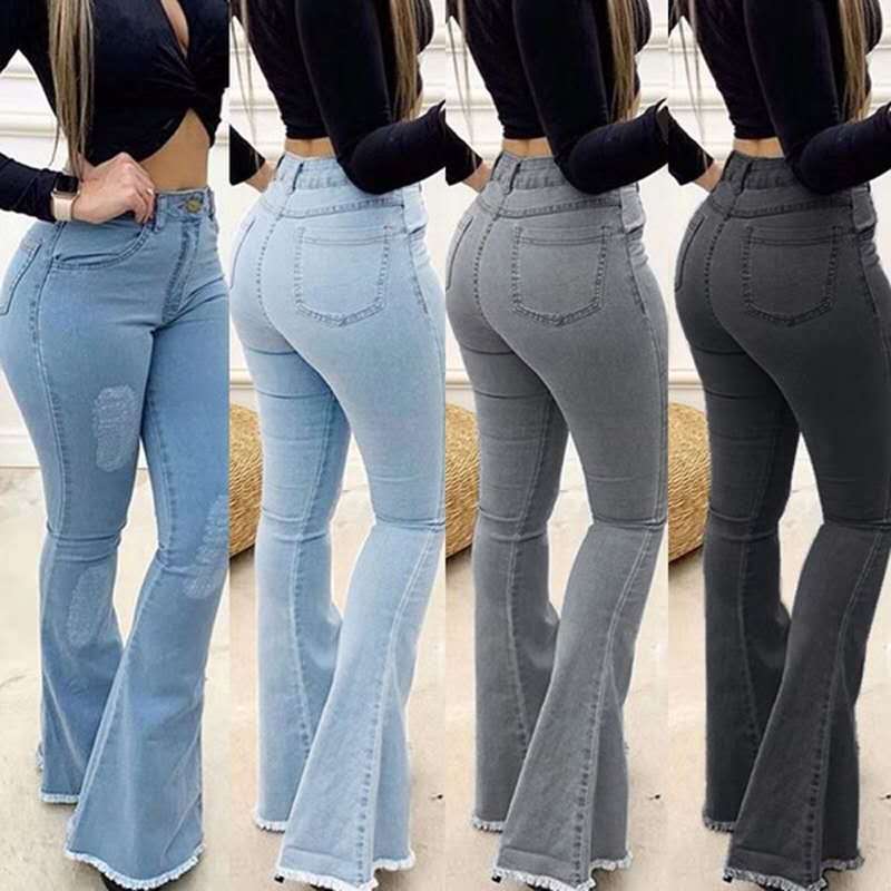 Pantalon jean élastique haute gamme