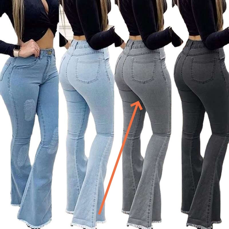 Pantalon jean élastique haute gamme