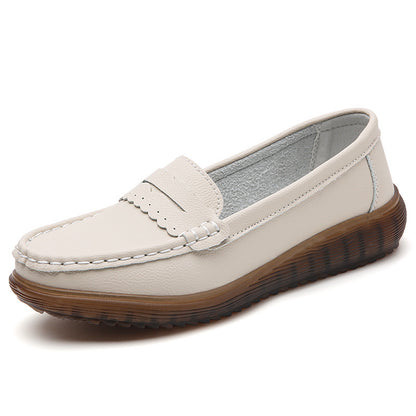 Chaussures à semelle souple et découpe respirante