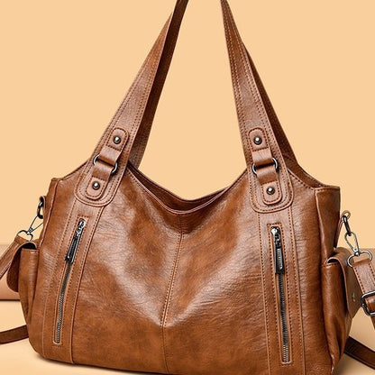 Sac femme uni rétro à texture simple