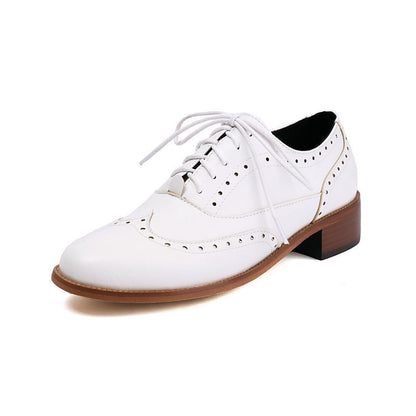 Chaussures rétro britanniques Oxford décontractées à lacets