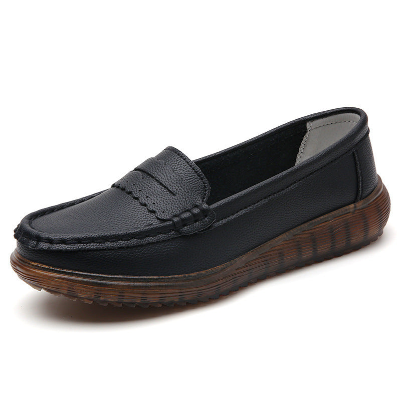 Chaussures à semelle souple et découpe respirante