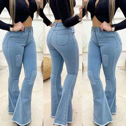 Pantalon jean élastique haute gamme