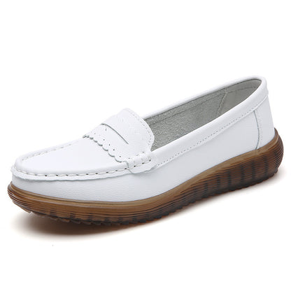 Chaussures à semelle souple et découpe respirante