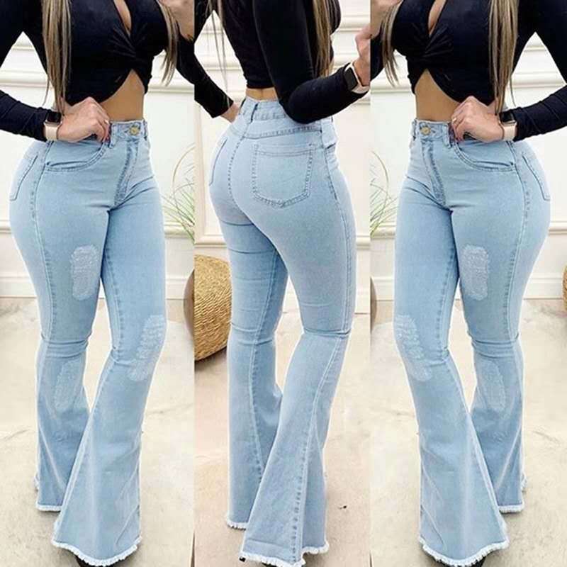 Pantalon jean élastique haute gamme