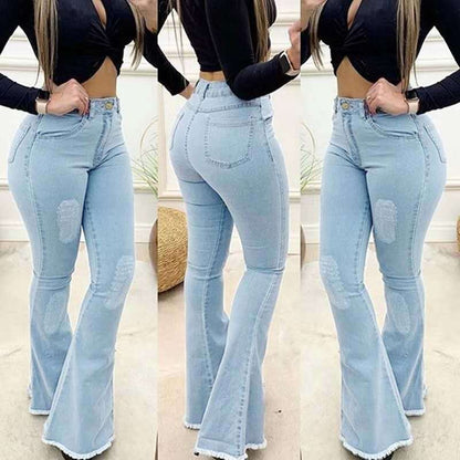 Pantalon jean élastique haute gamme