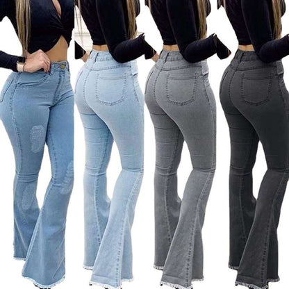 Pantalon jean élastique haute gamme
